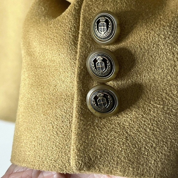 Chaps Ralph Lauren Men’s Size 40 S Blazer Sport Coat Microfiber 3 Button Camel - Picture 7 of 14